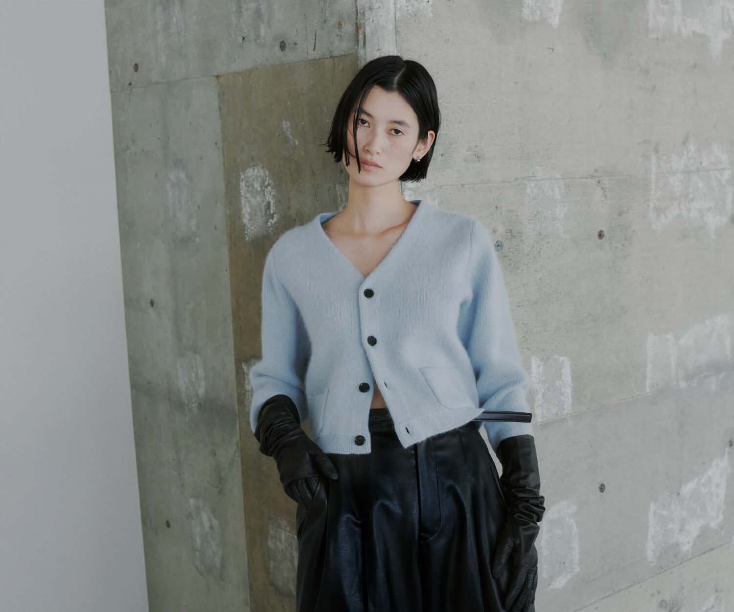 Knit tops / Pants 着用イメージ